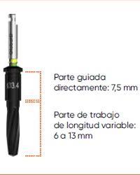 Las fresas tienen dos partes bien diferenciadas - Kit de Ciurgia Guiada G42