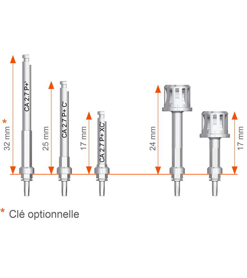 Range of Wrenches from the EVL® Surgery Kit