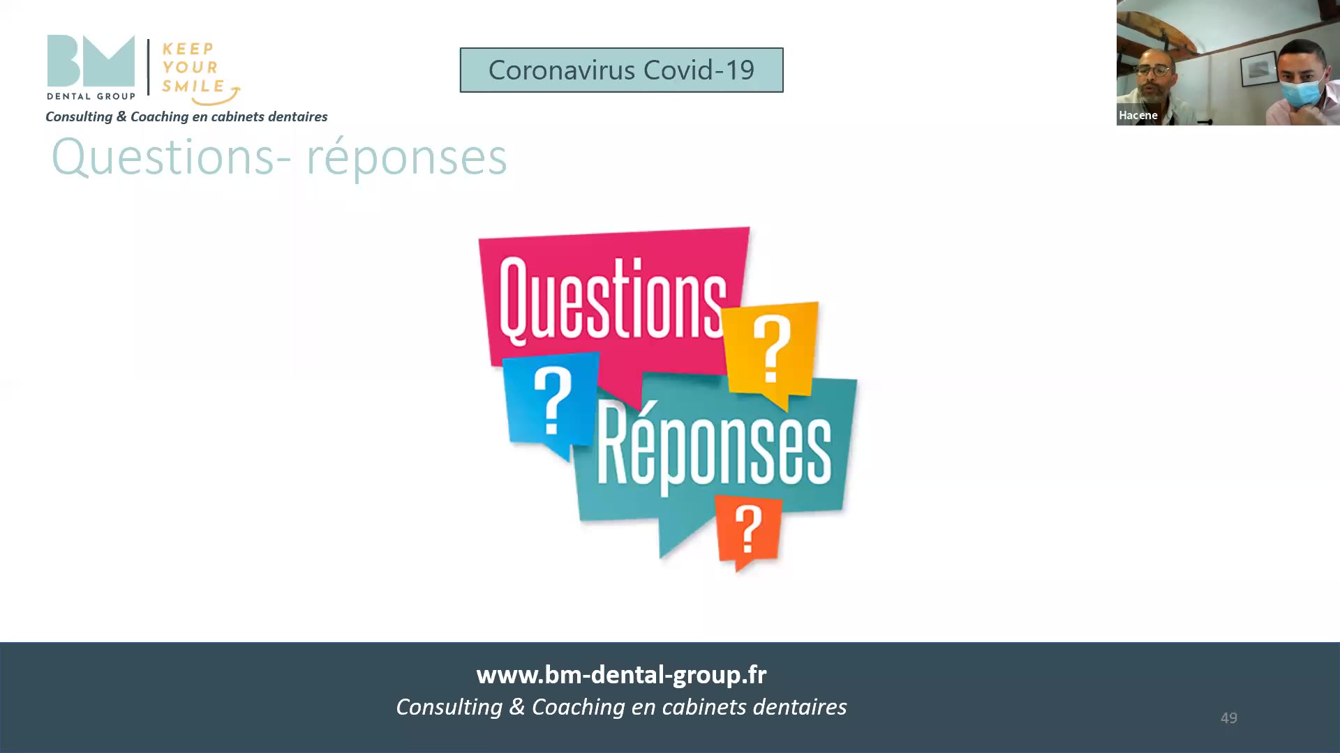 Webinar "30 minutes pour comprendre" - Spécial Implantologie & Covid 19