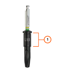 Partie autoguidante du foret ULTIMATE G42